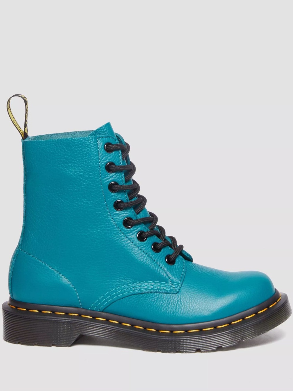 DR MARTEN 1460 PASCAL VIRGINIA LEATHER BOOTS- TEAL